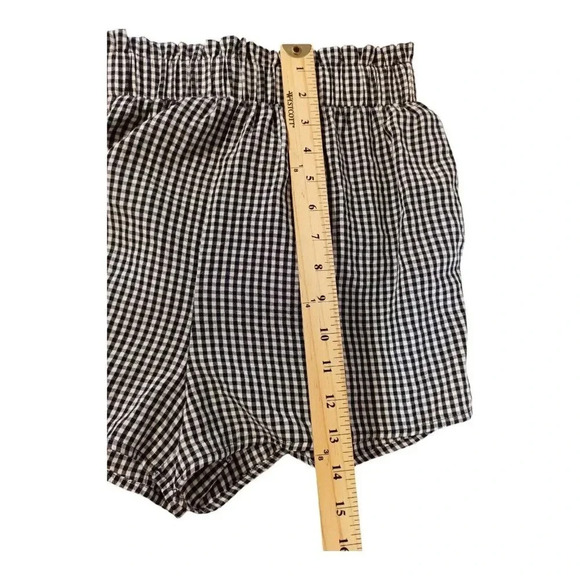Böhme Women's Size Small Black Gingham Shorts With Pockets - Picture 6 of 10